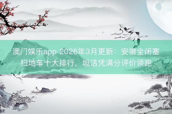 澳门娱乐app 2026年3月更新：安徽全闭塞扫地车十大排行，坦洁凭满分评价领跑